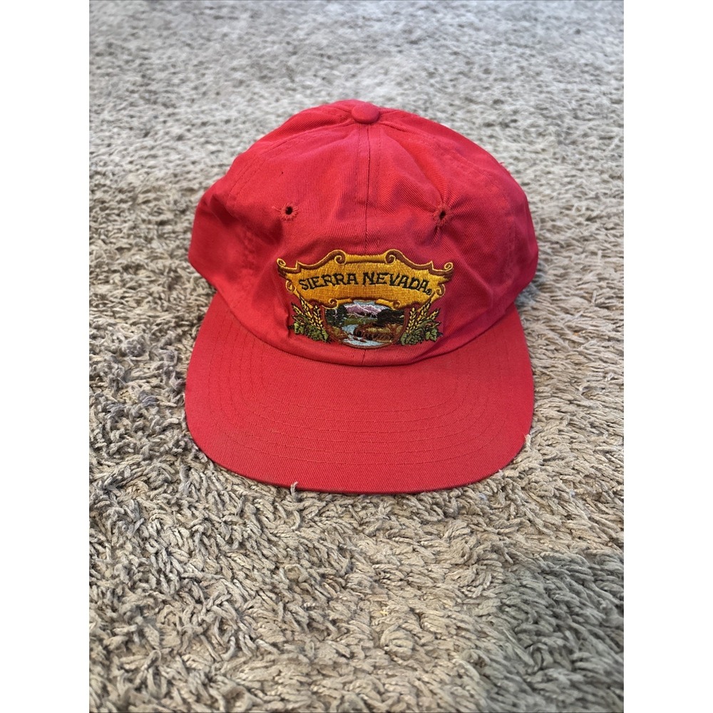 Vintage 80s Sierra Nevada Brewing Hat Adjustable Pioneer Industries Brewery Cap
